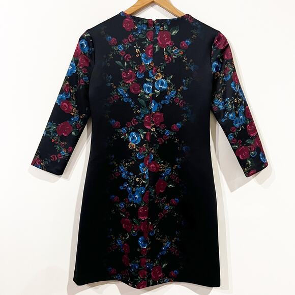 Cynthia Steffe Blythe Floral Lattice Print Scuba Dress - Picture 9 of 10